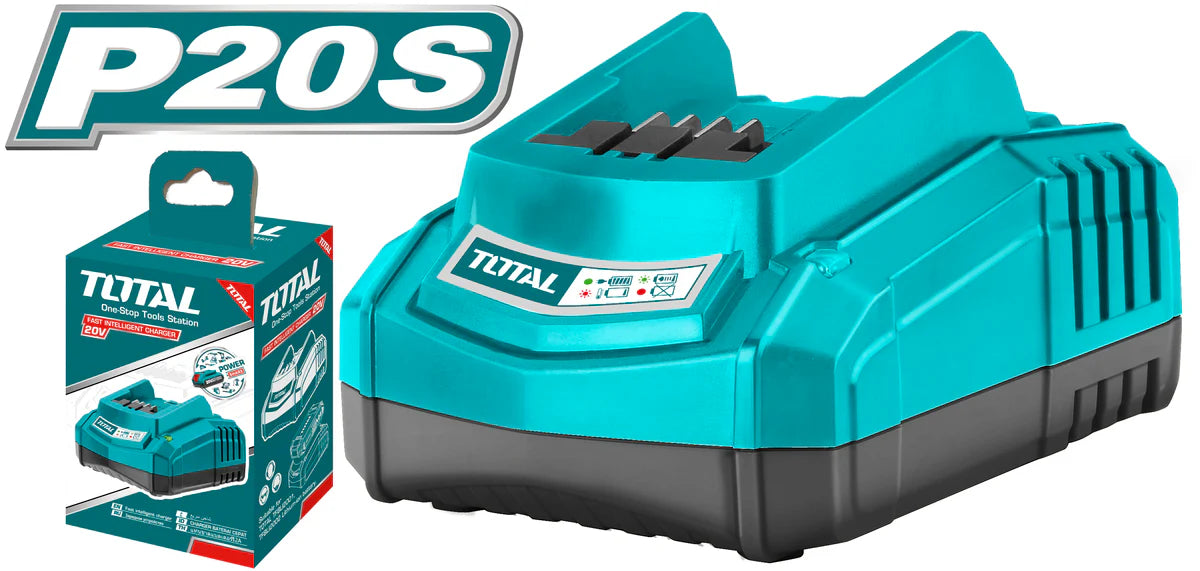 TOTAL TFCLI2001 20V Intelligent Battery Charger for P20S Series