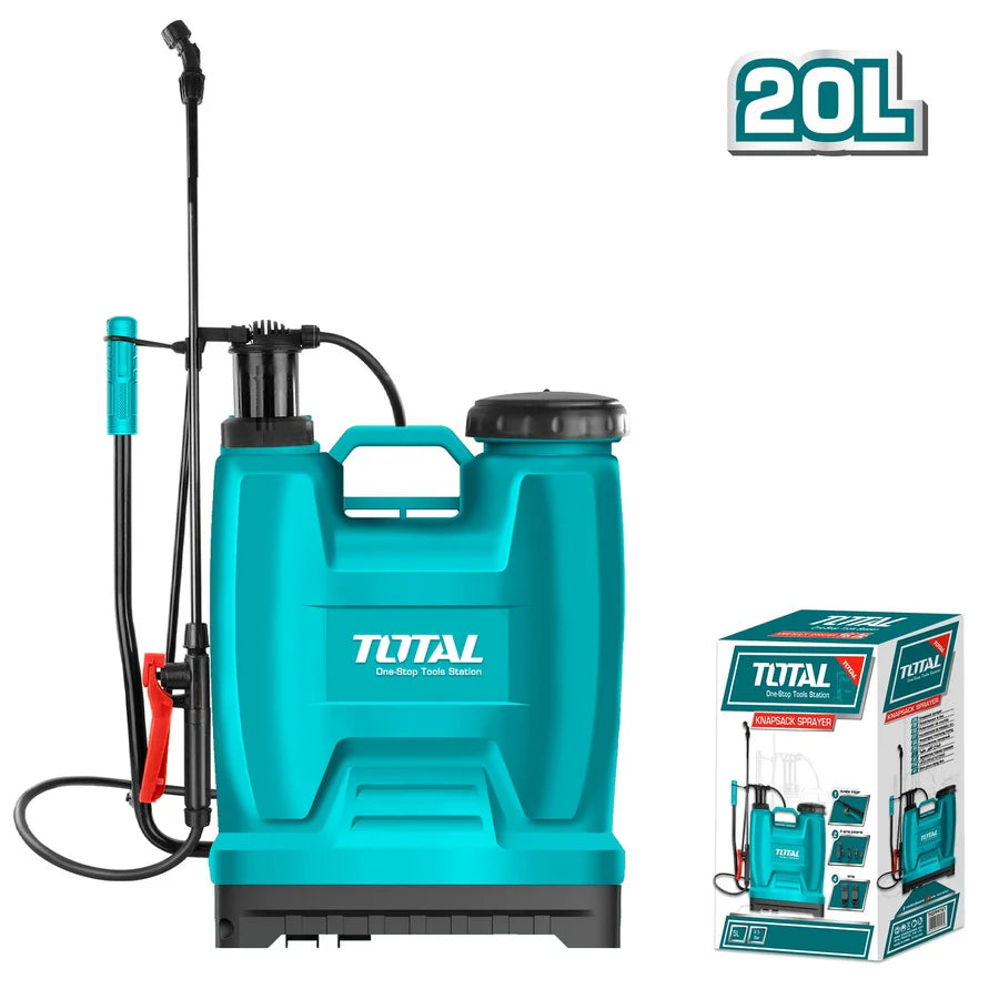 TOTAL THSPP42002 20-Liter Manual Knapsack Sprayer with Fiberglass Lance and Backpack Straps