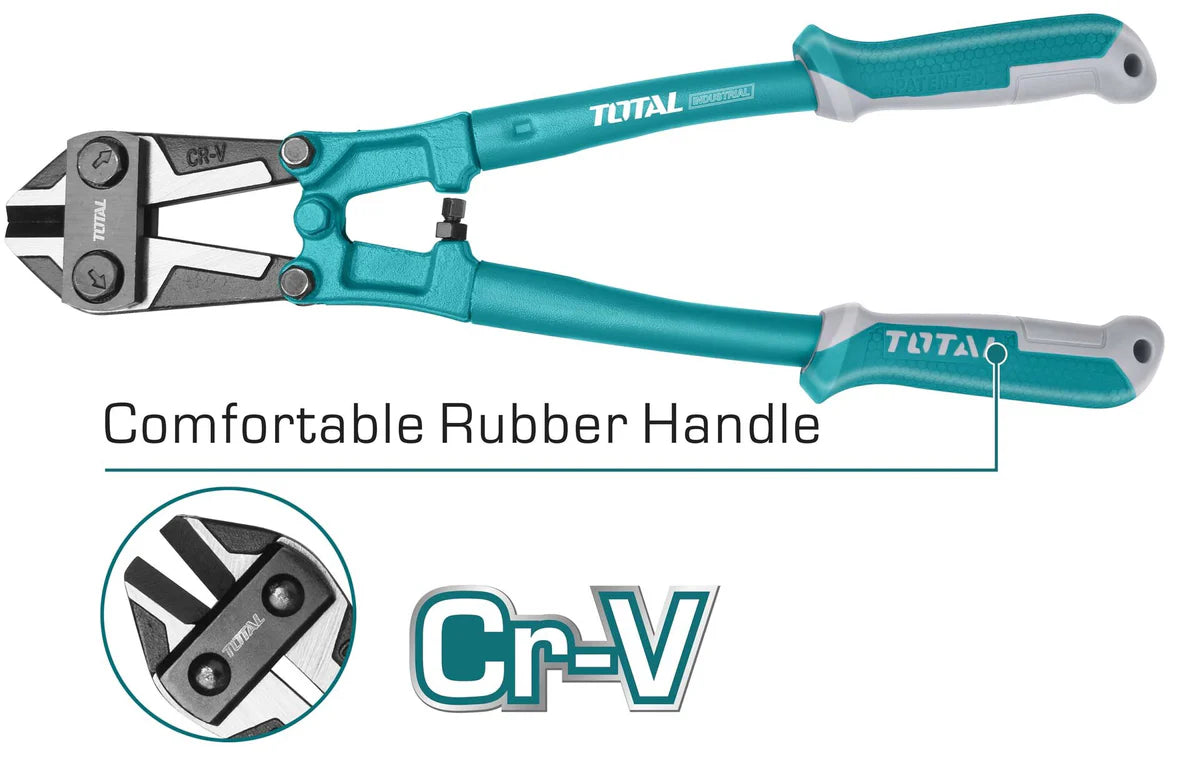 TOTAL THT113186 18" Bolt Cutter Cr-V Blade TPR Handle