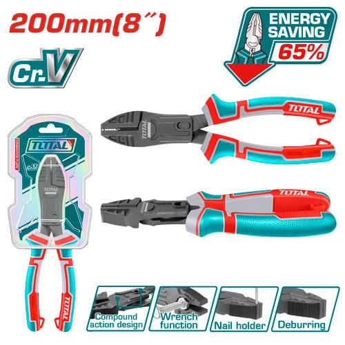 TOTAL THTC510806 8" Compound Action Combination Plier