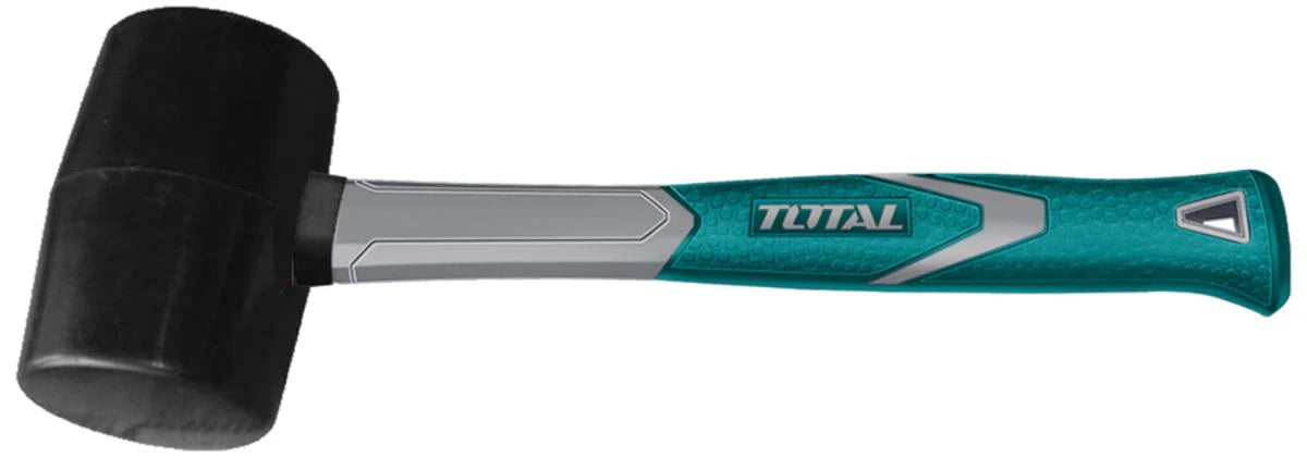 TOTAL Rubber Hammer 450g - Mallet Fiberglass Handle | THT761616