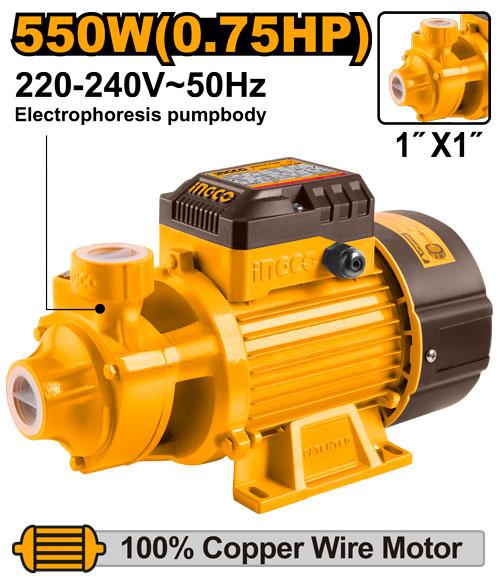 Ingco 550W (0.75HP) 45L/min Water Pump | VPM5508 Ingco