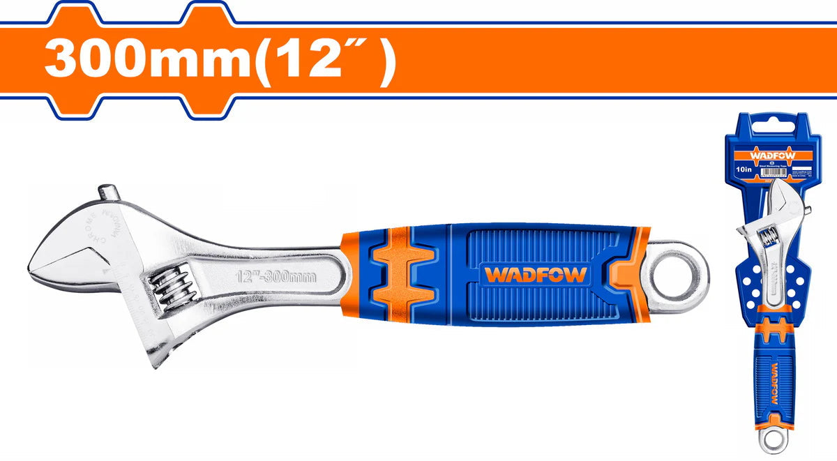 WADFOW 10-Inch 250mm Ergonomic Cushion Grip Adjustable Wrench Carbon Steel Shifter WAW2210 Wadfow