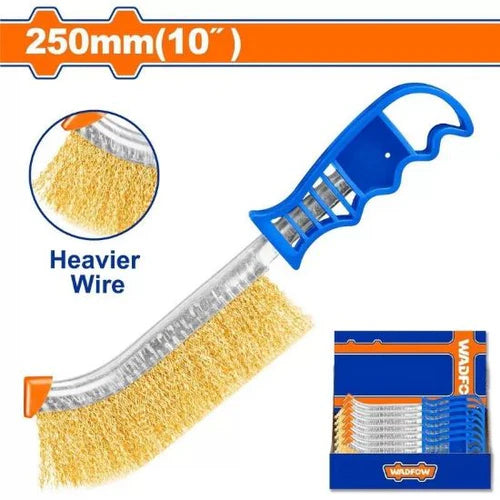 WADFOW Heavy Duty Steel Wire Brush with Plastic Handle WBH1101