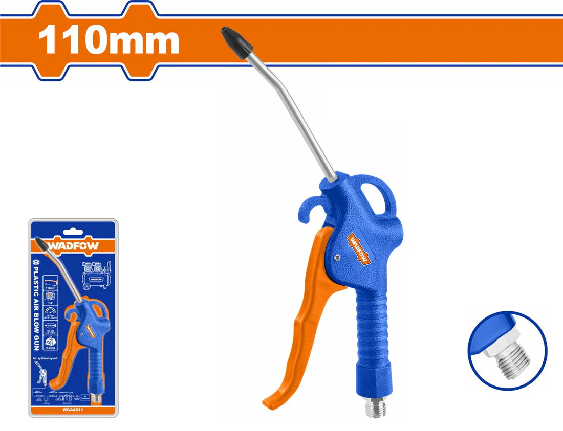 WADFOW High-Impact Plastic Air Blow Gun with 100mm Nozzle WGA4611