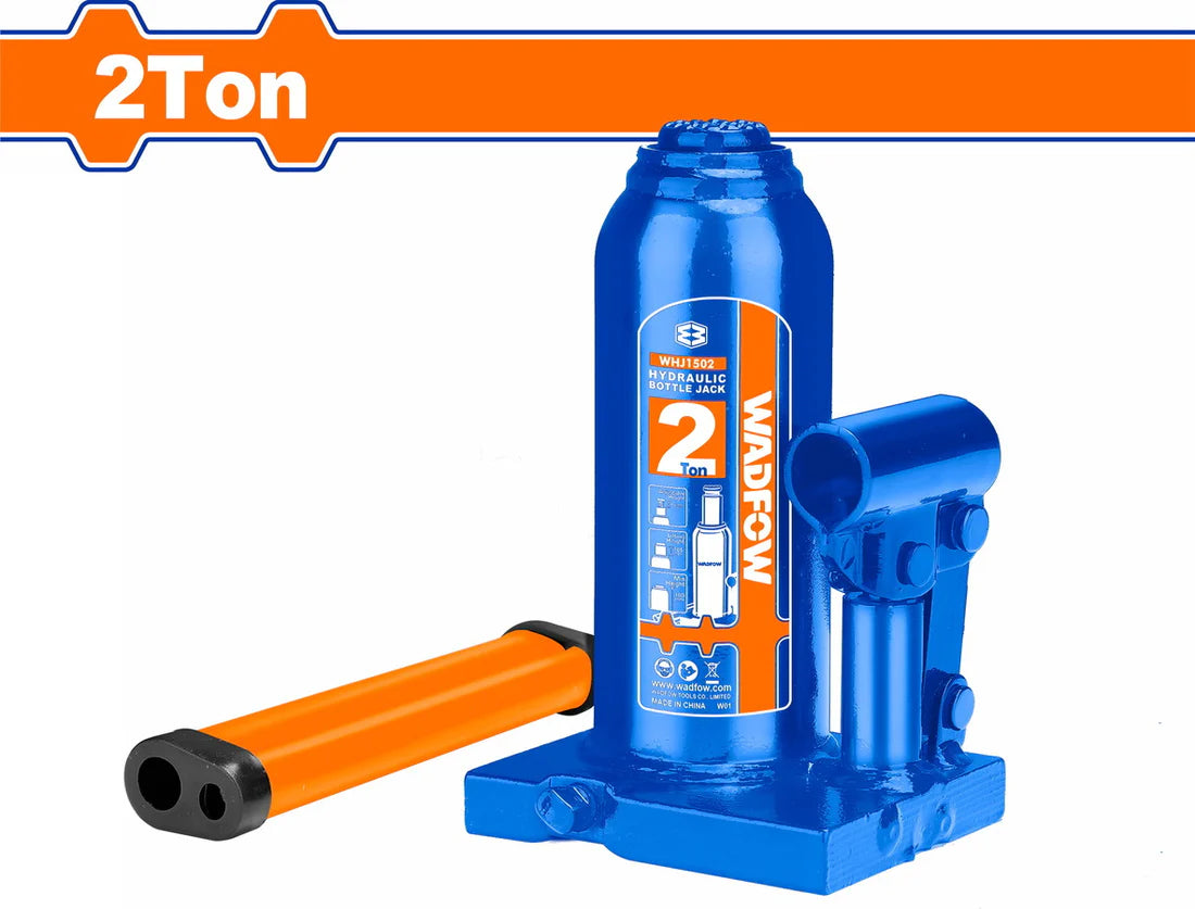WADFOW 2 Ton Hydraulic Welded Bottle Jack WHJ1502 Wadfow