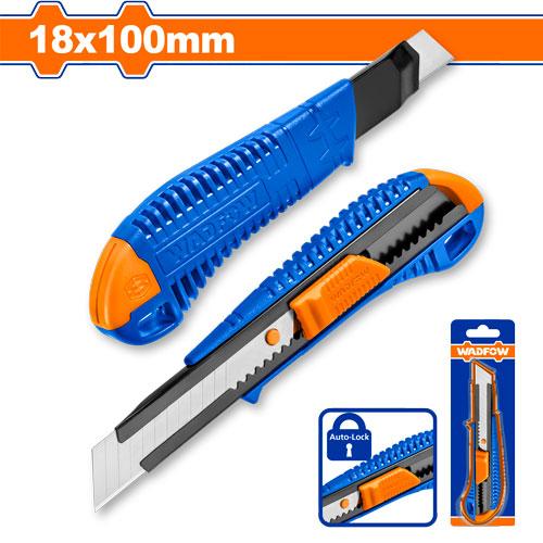 WADFOW 18mm Snap-Off Blade Utility Knife with Zinc Alloy Shell WSK3913