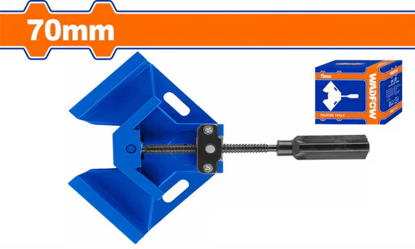 WADFOW 70mm Corner Clamp 90 Degree Right Angle Aluminum Alloy Woodworking Frame Assembly Vice WACC1528