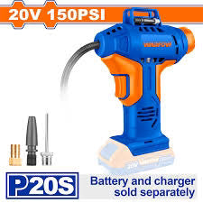 WADFOW 20V Cordless Lithium-Ion Auto Air Compressor and Tire Inflator WLN2520