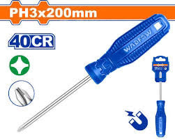 WADFOW PH3 x 200mm Phillips Cross Head Screwdriver with Magnetic Tip WSD4238