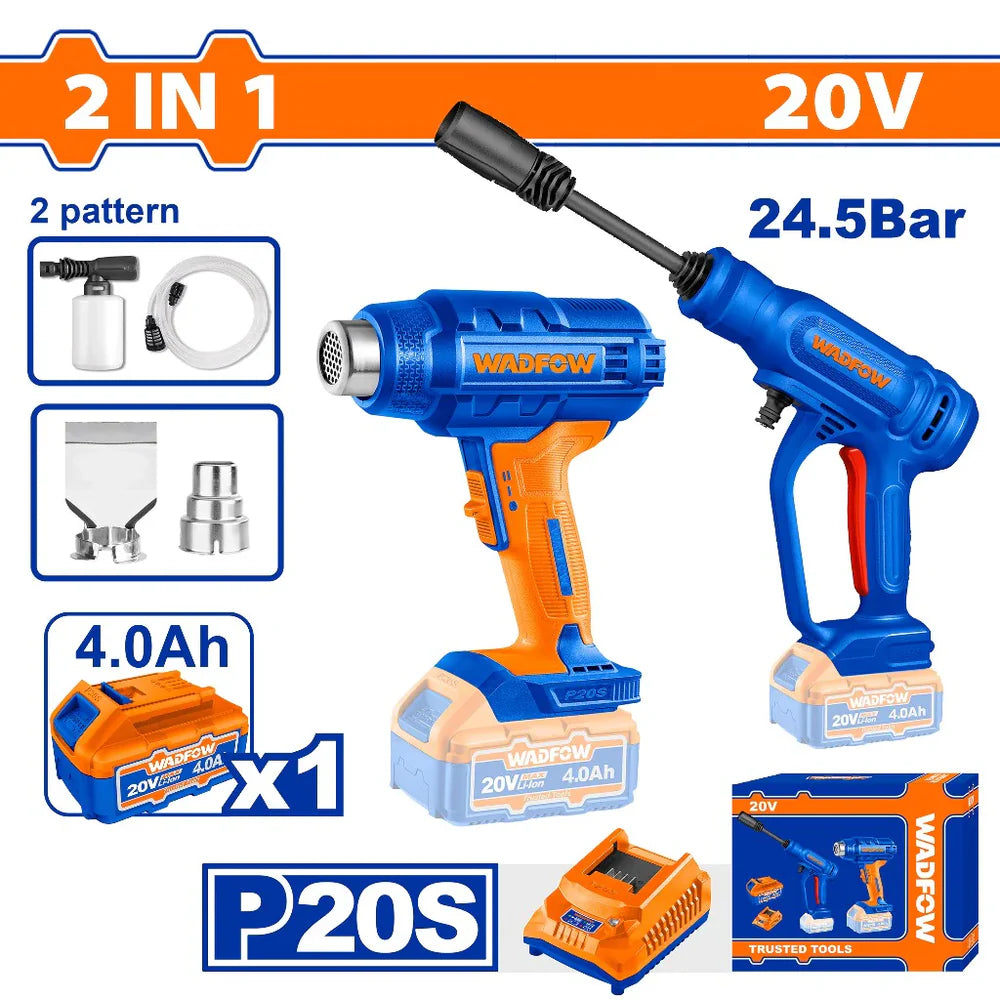 WADFOW 4V Cordless Lithium-Ion Screwdriver and Mini Grinder 2-Pcs Combo Kit WQXS1501