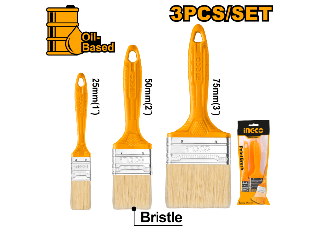Ingco 3pcs Paint Brush Set  CHPTB7860301
