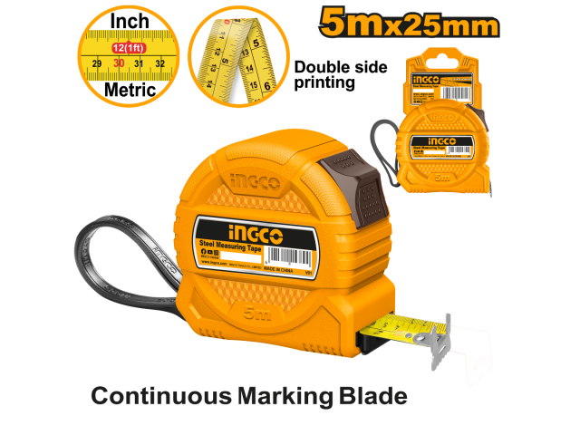 Ingco Steel Measuring Tape HSMT39525