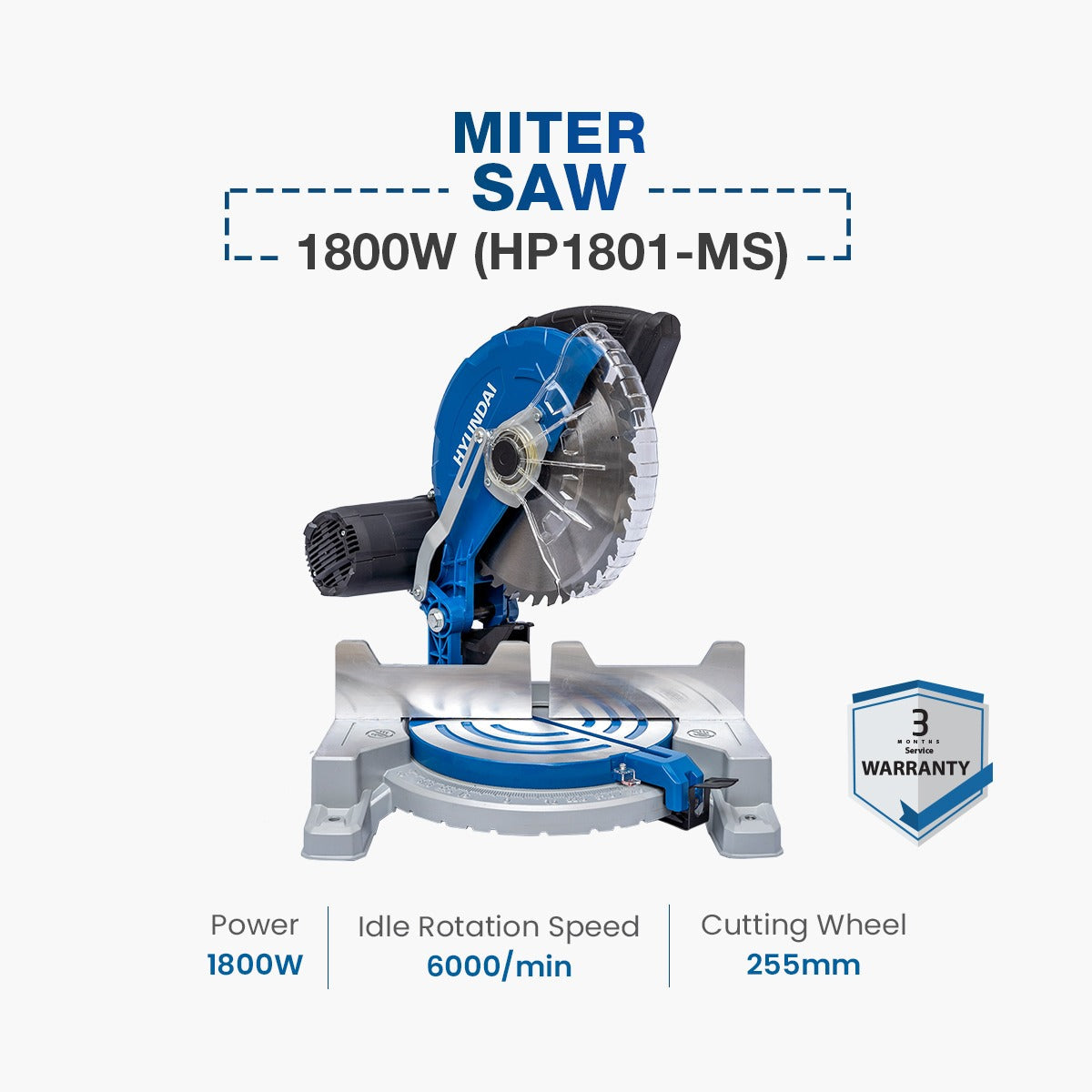 Hyundai 10" Miter Saw 1800W Hyundai
