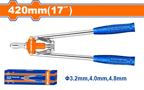 WADFOW 17 Inch Heavy Duty Lever Hand Riveter Two Handed Industrial Pop Rivet Gun WHR3517 Wadfow